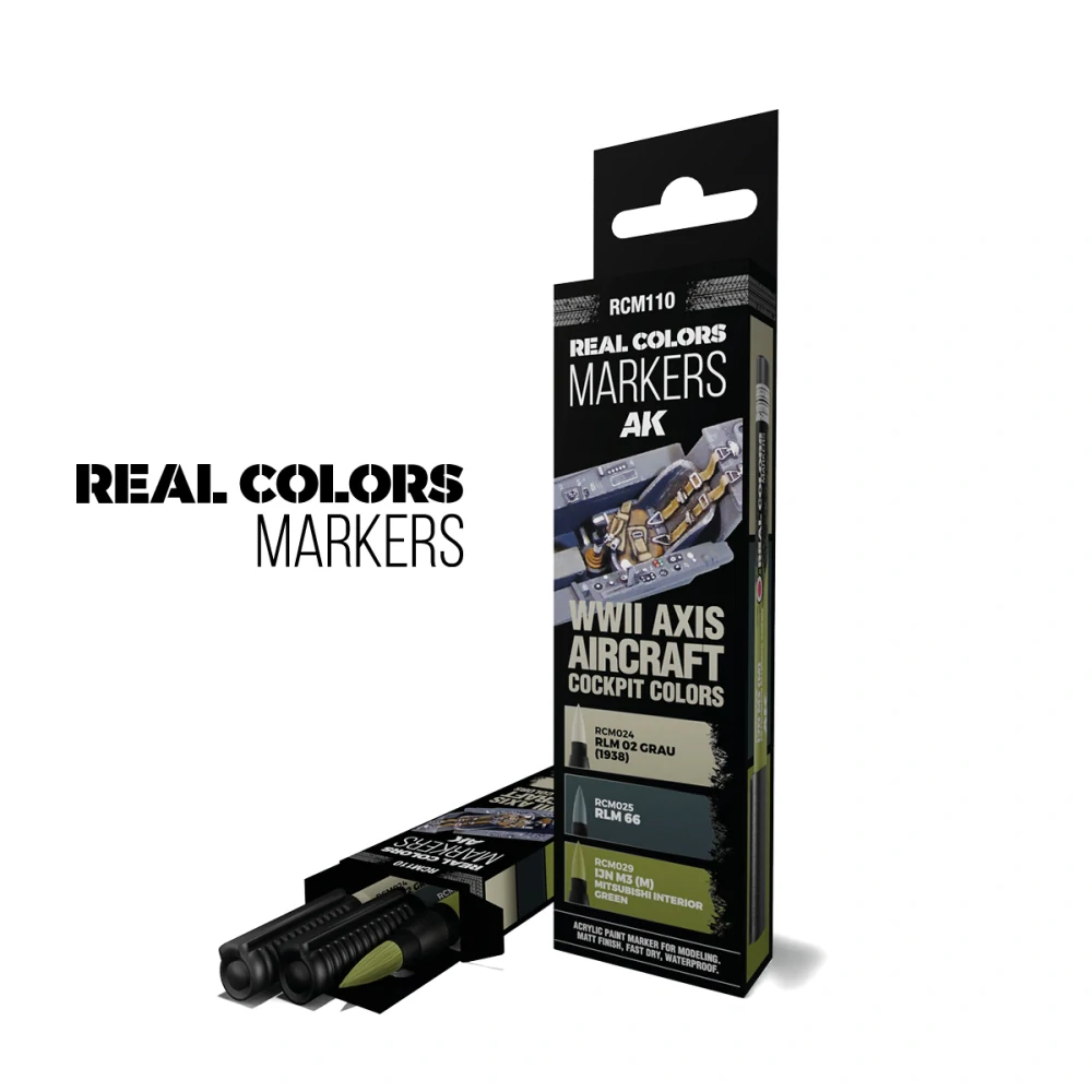 AK WWII Axis Aircraft Cockpit Colors – RC Markers set