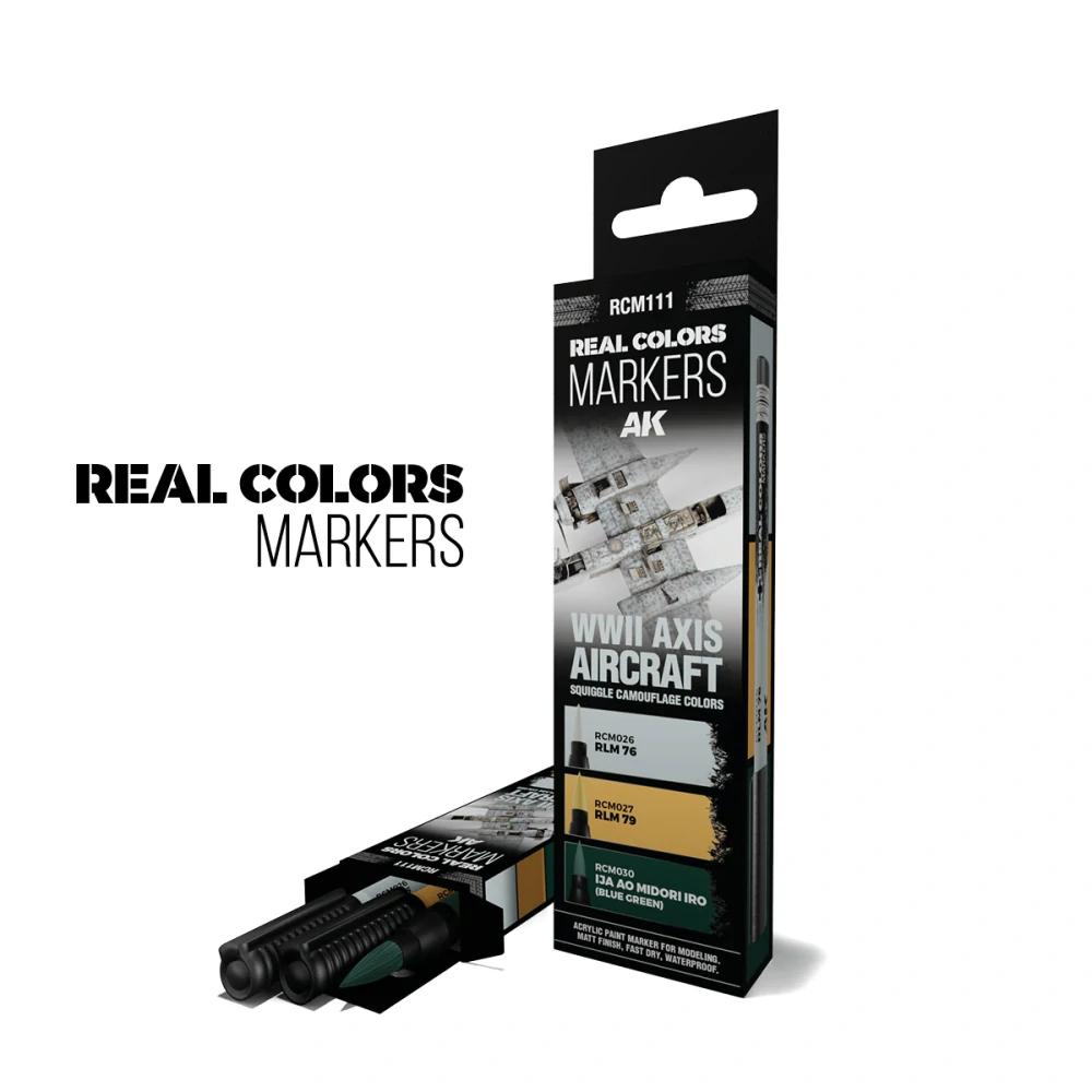 AK WWII Axis Squiggle Cammouflage Colors – RC Markers set