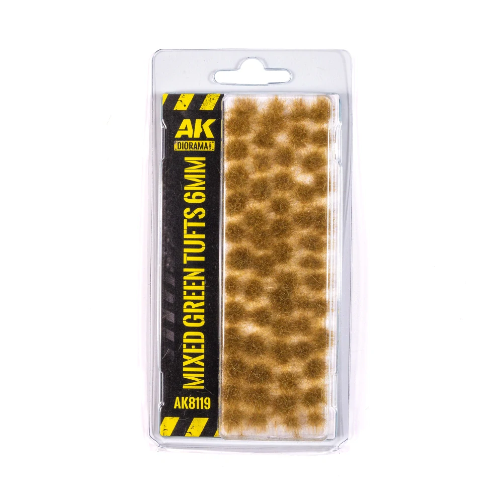 AK Mixed Green Tufts 6mm / Směs trávy