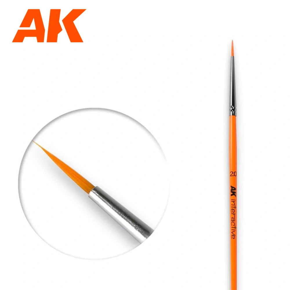 AK 2/0 Round Brush Synthetic / Kulatý štětec 2/0