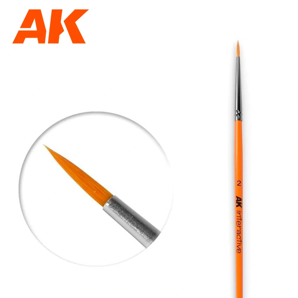 AK 2 Round Brush Synthetic / Kulatý štětec 2