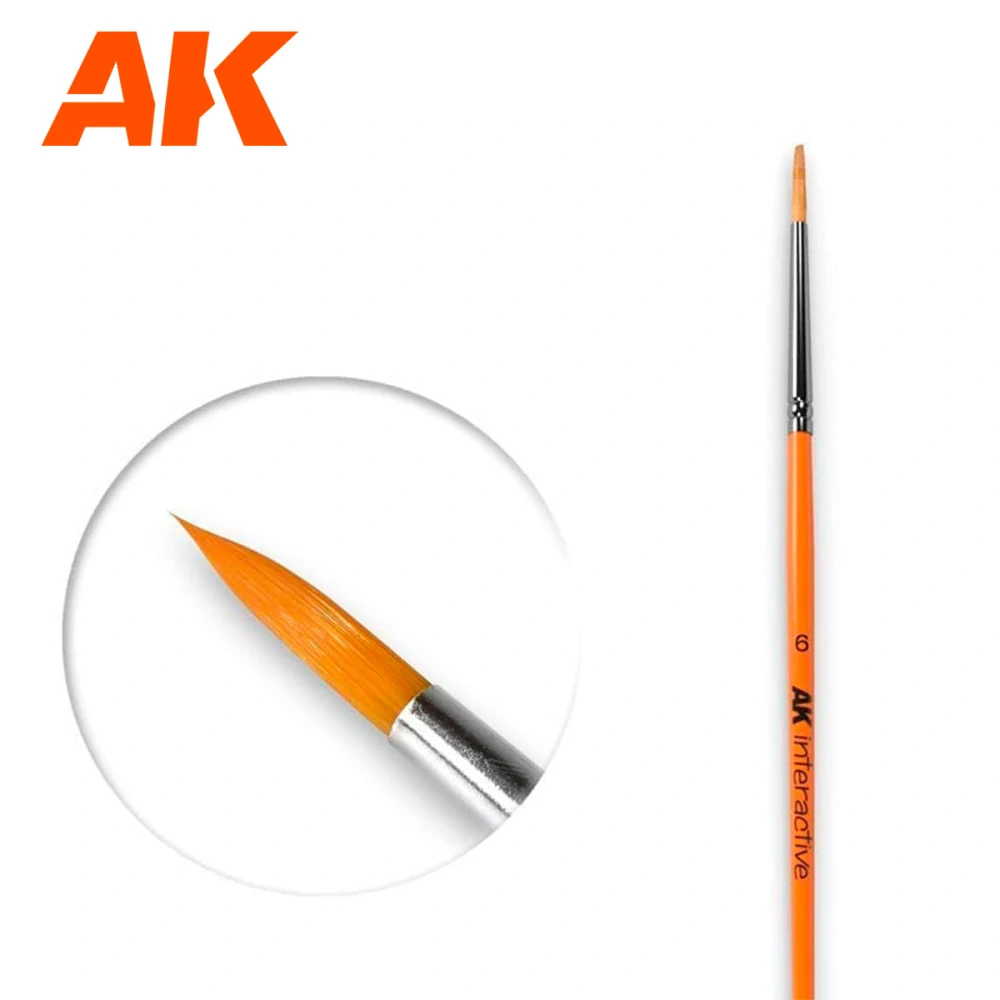 6 Round Brush Synthetic / Kulatý štětec 6