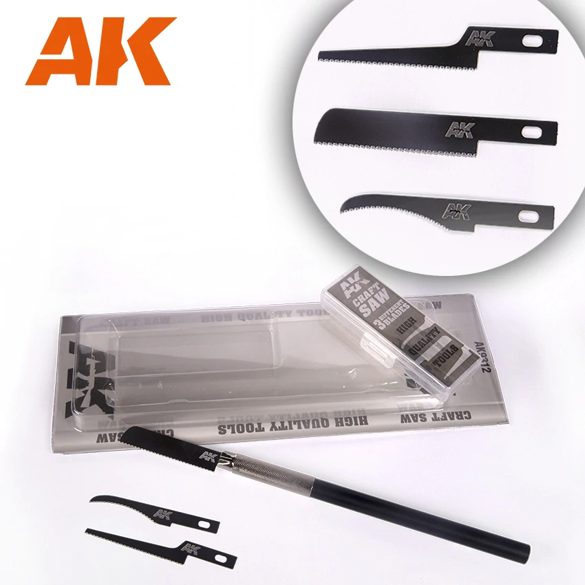 AK Craft Saw Set / Modelářská pilka set 3 v 1