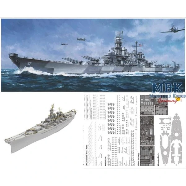 Very Fire U.S. Navy Battleship BB-67 USS MONTANA-Deluxe Kit 1/350
