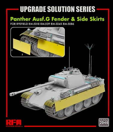 RFM Panther Ausf.G Fender & Side Skirts for 5018,5019,5045 1/35