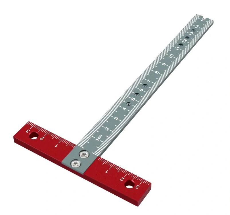 Pravoúhlé Řezací Pravítko T Kovové - 15cm (Přesazené)