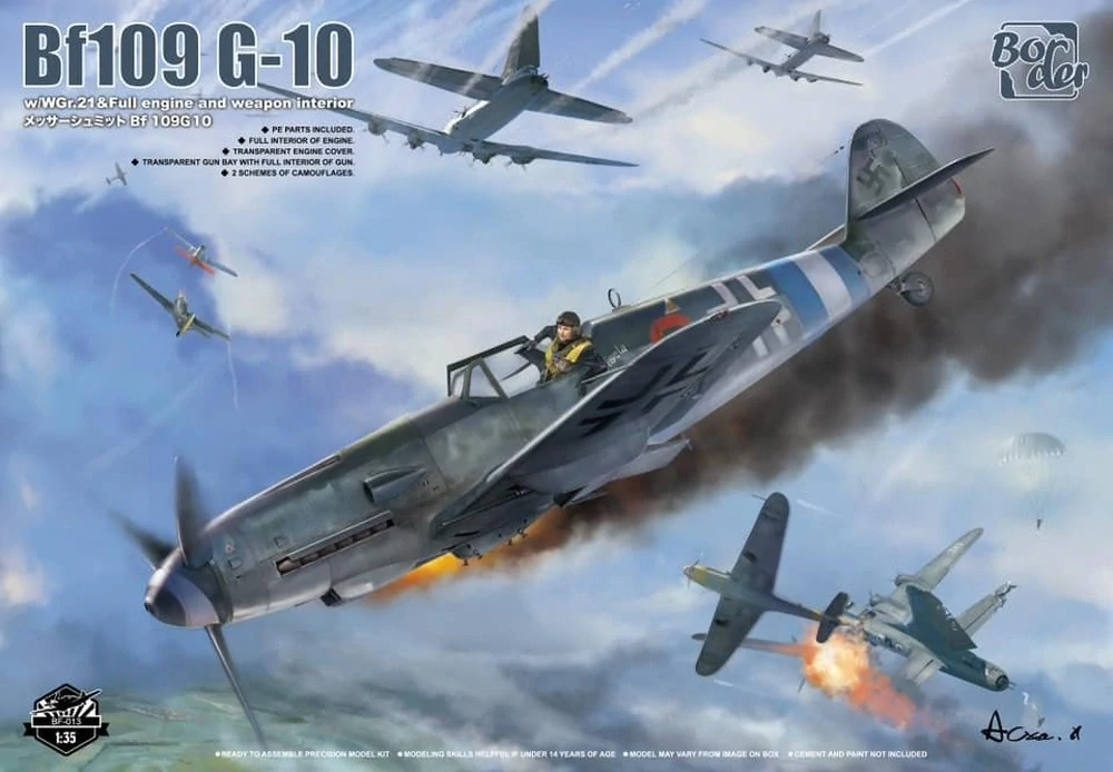 Border Model BF109-G10 Bubi Hartmann 1/35