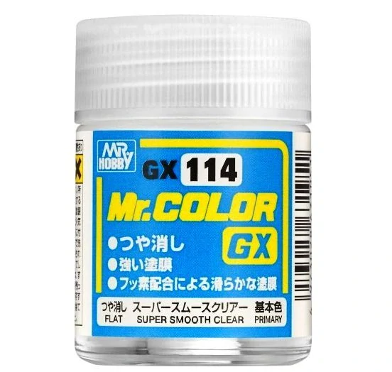 Mr. Color GX114 - Super Smooth Clear Matt (18ml) / Matný super jemný lak