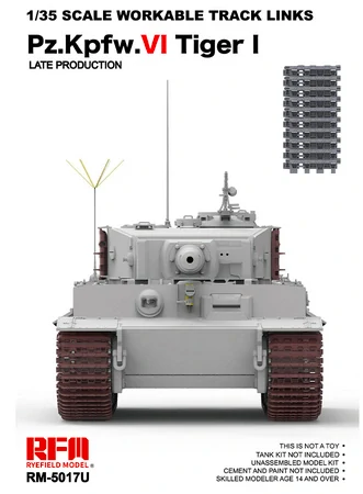 RFM Workable track links for Tiger I late - pohyblivé pásy 1/35