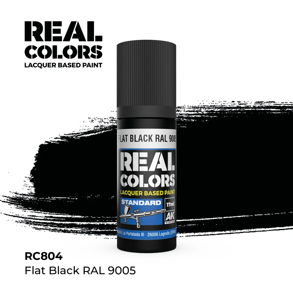 AK RC Flat Black RAL 9005 / Matná černá