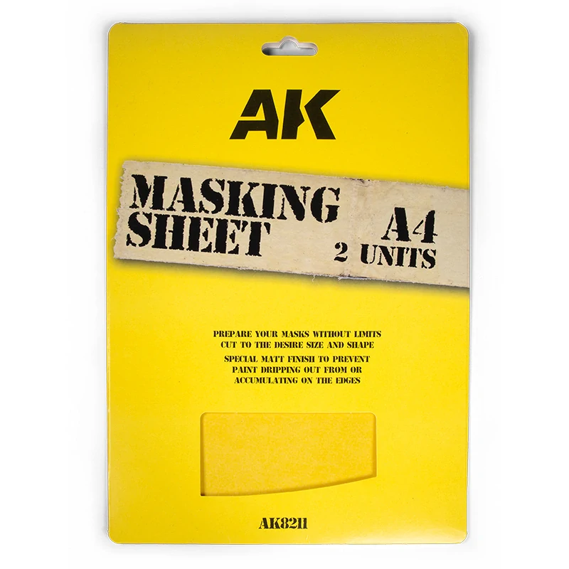 AK Masking sheet A4 X 2 units / Maskovací papír arch čistý