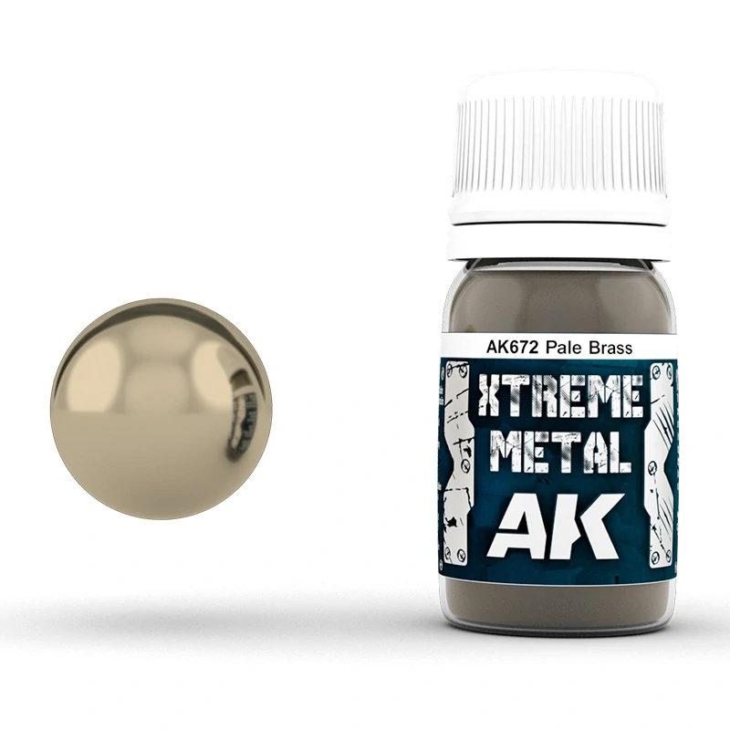 AK Xtreme Metal Pale Brass 30ml / Světlá mosaz
