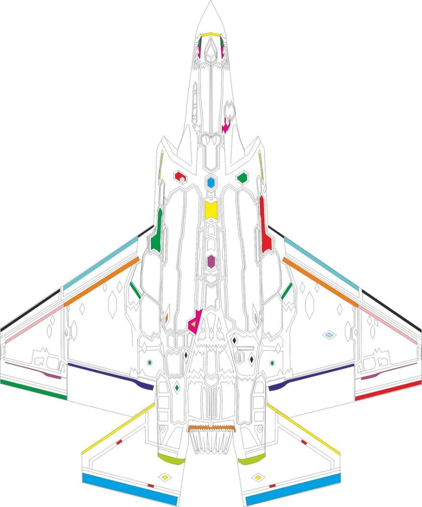 Eduard F-35C RAM panely - masky paneláže 1/48