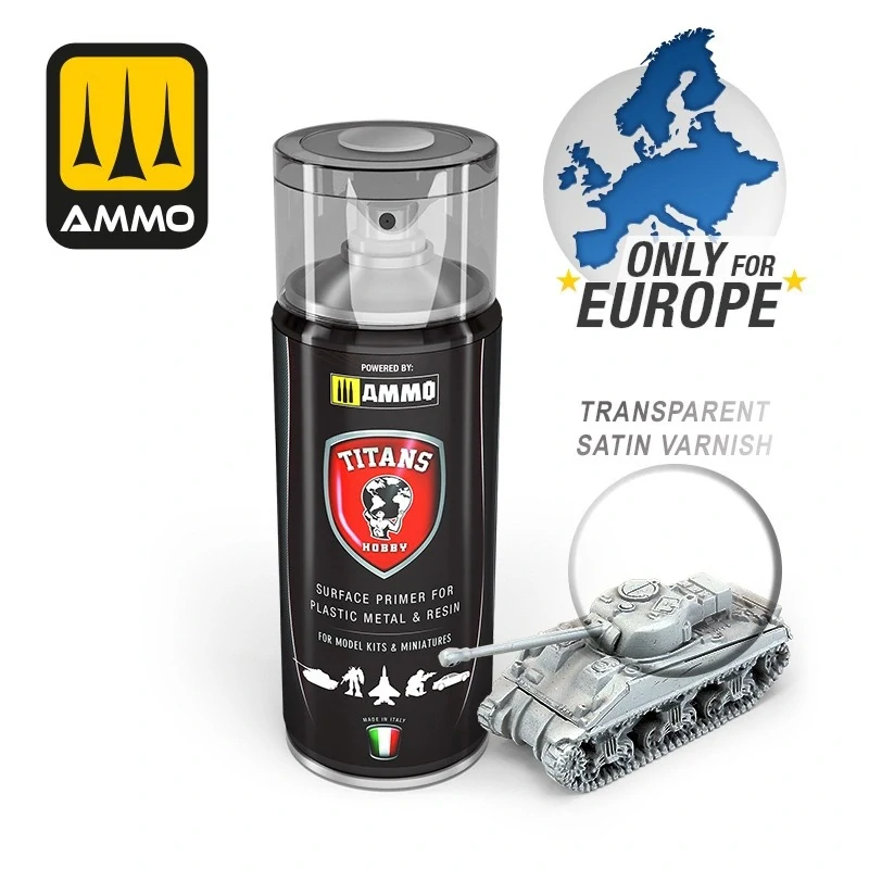 TITANS HOBBY Transparent Satin Varnish - 400ml / Polomatný lak