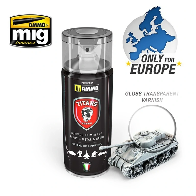 TITANS HOBBY Transparent Gloss Varnish - 400ml / Lesklý lak
