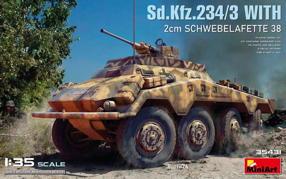 MiniArt Sd.Kfz. 234/3 with 2cm Schwebelafette 38 1/35