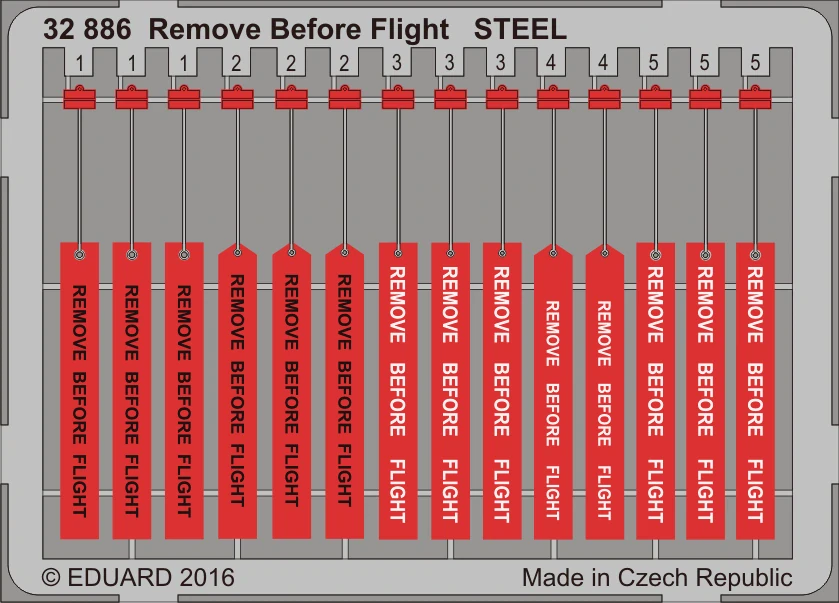 Eduard Remove Before Flight (ocel) - detail set 1/32