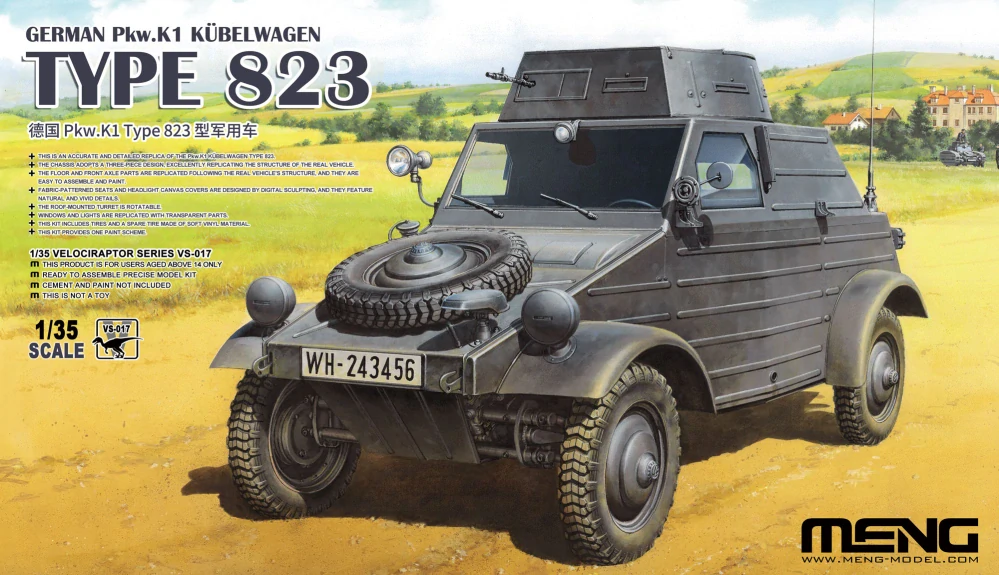MENG German Pkw.K1 Kübelwagen Type 823 1/35