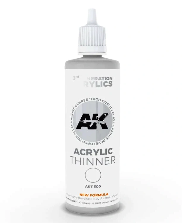 AK 3Gen Acrylic auxiliary Products Acrylic Thinner - 100ml / Ředidlo Akrylové