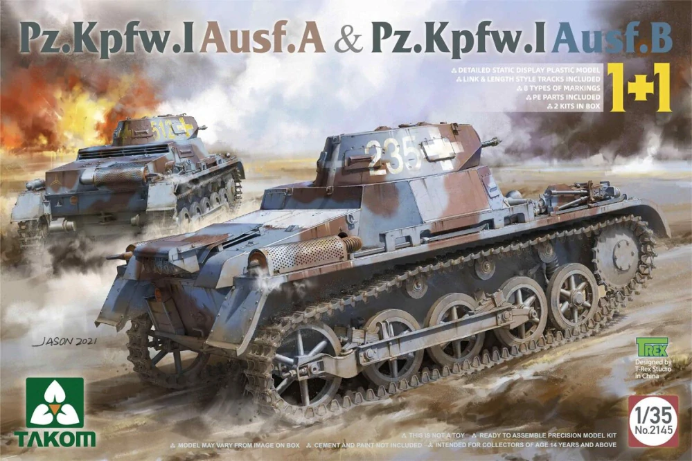 Takom Pz.Kpfw.I Ausf.A & Pz.Kpfw.I Ausf.B 1+1 1/35
