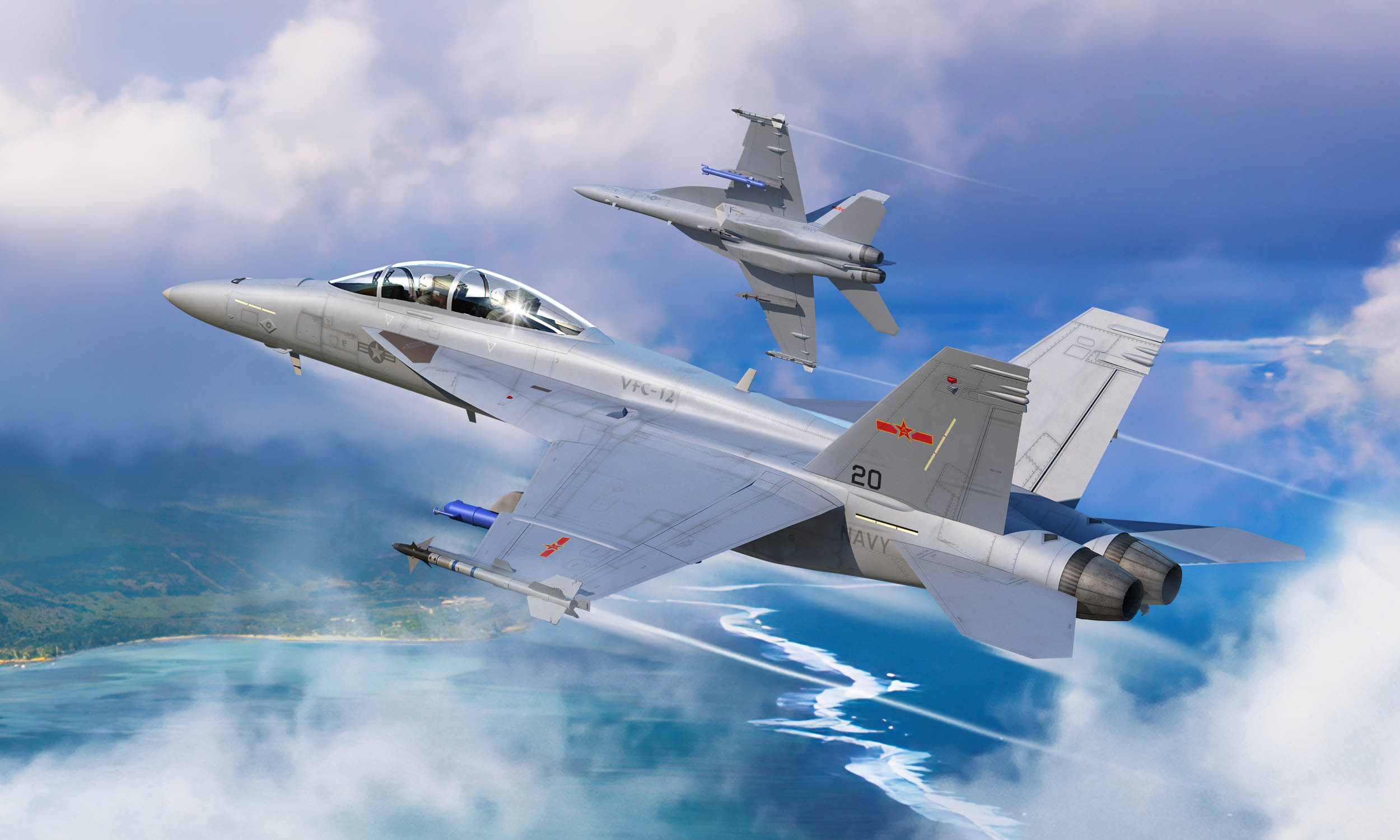 Hobby Boss F/A-18F Super Hornet VFC-12 1/48