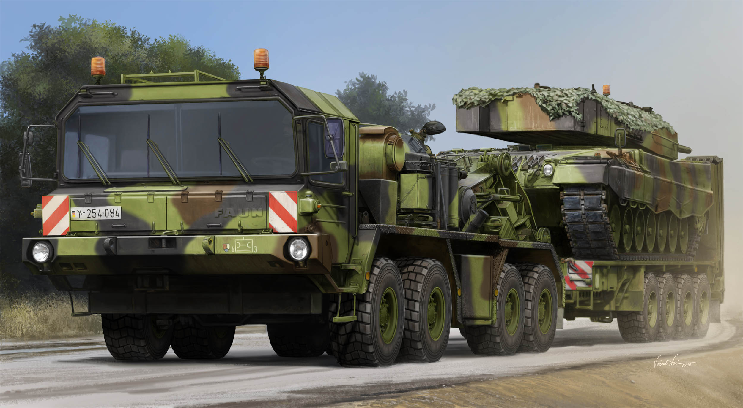 Trumpeter FAUN SLT 50-3 “ELEFANT” with SaAnh.52t 1/35