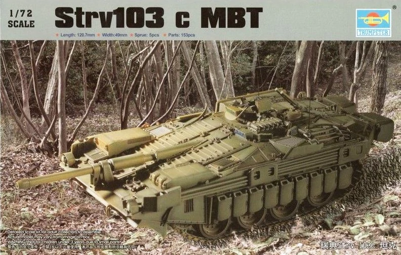 Trumpeter Strv 103C Swedish Main Battle Tank 1/72