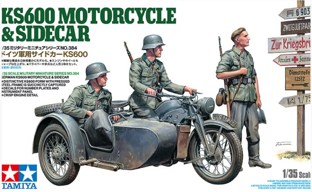 Tamiya KS600 & Sidecar 1/35