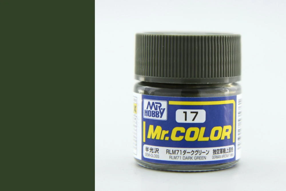 Mr. Color C017 - RLM71 Dark Green / Tmavě zelená