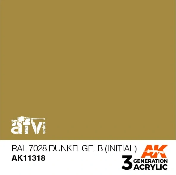 AK 3Gen Acrylics RAL 7028 Dunkelgelb (Initial)