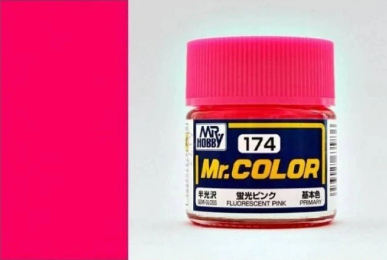 Mr. Color C174 - Fluorescent Pink - Gloss / Růžová fluorescentní lesklá