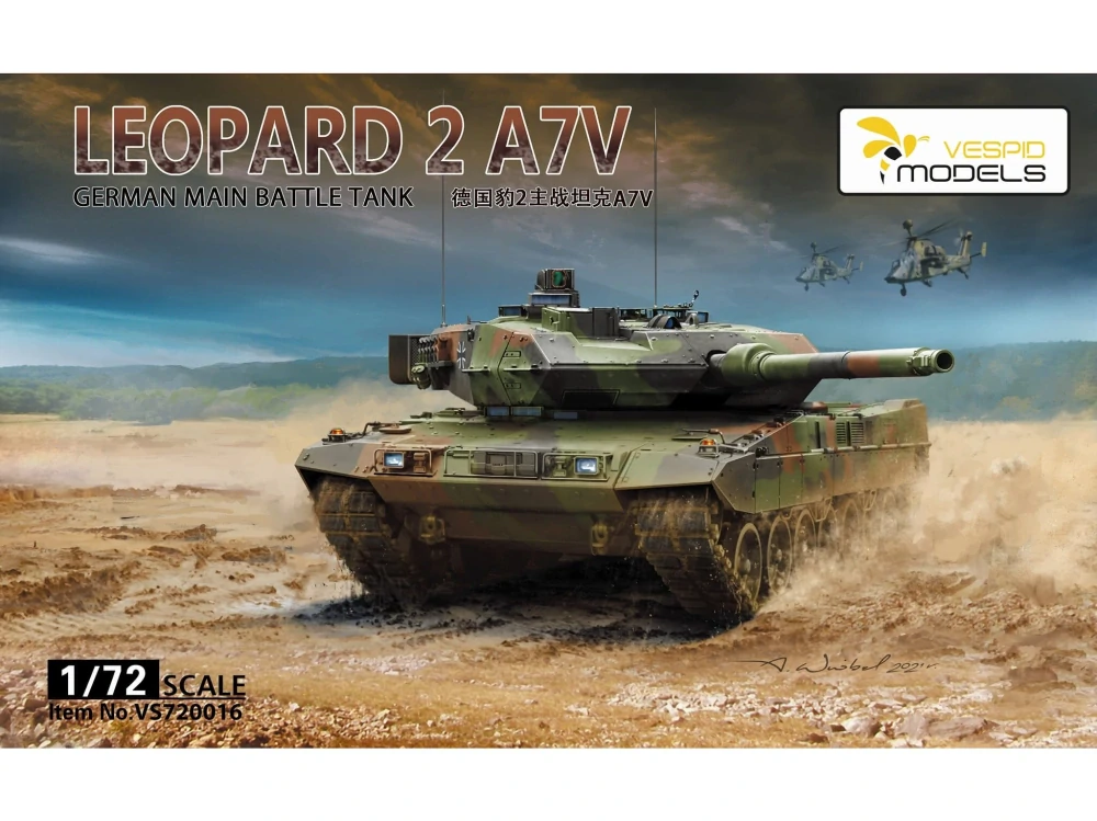 Vespid Models Leopard 2 A7V German MBT 1/72