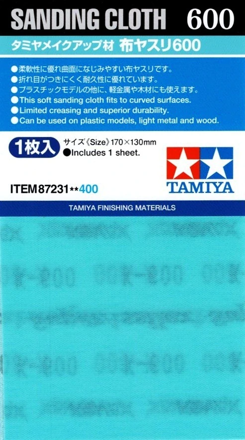 Tamiya Sanding Cloth #600 / Brusné plátno