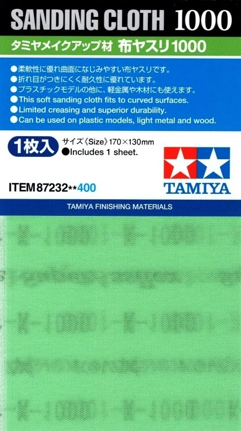 Tamiya Sanding Cloth #1000 / Brusné plátno