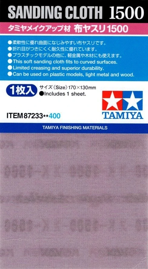 Tamiya Sanding Cloth #1500 / Brusné plátno