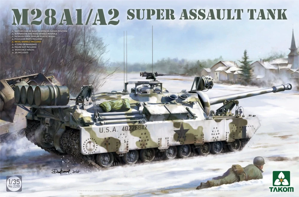 Takom M28 A1/A2 Super Assault Tank 1/35