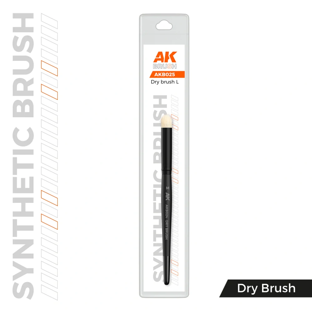 AK Synthetic Dry Brush – L / Patinovací štětec