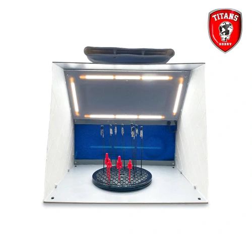 Titans Stříkací filtrační box pro Airbrush - 5,1m3/min + LED + Ext. hadice