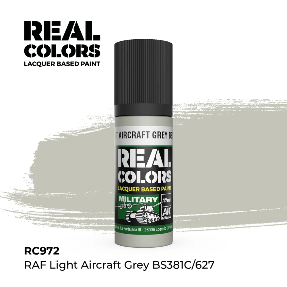 AK RC RAF Light Aircraft Grey BS381C/627 / Šedá RAF