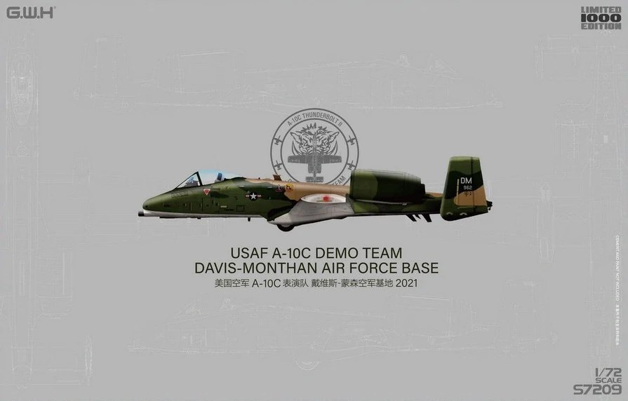 G.W.H USAF A-10C DEMO TEAM DAVIS-MONTHAN AIR FORCE BASE 2021 Limited 1/72 (Předobjednávka červen/červenec)