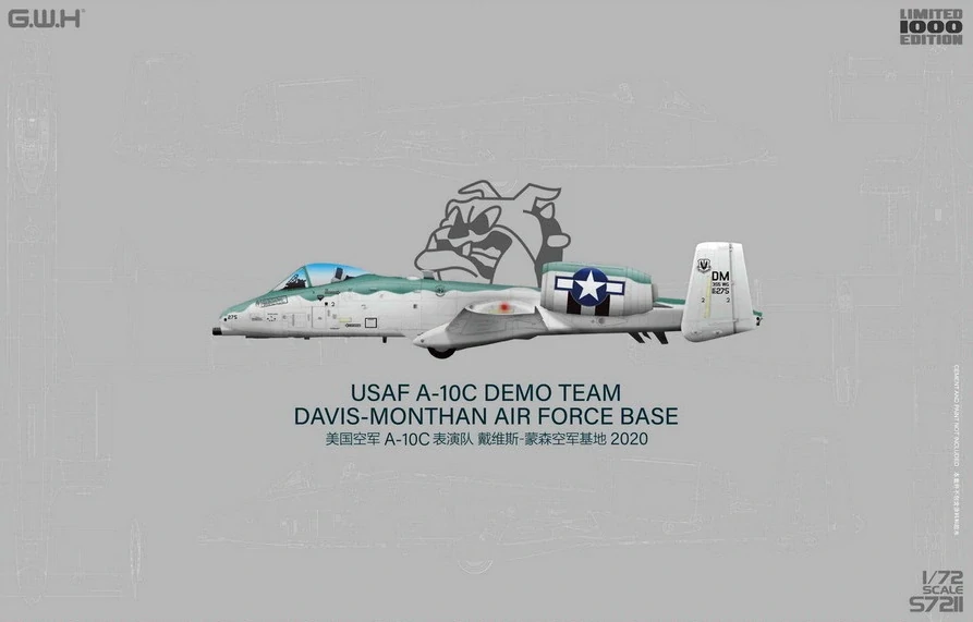 G.W.H USAF A-10C DEMO TEAM DAVIS-MONTHAN AIR FORCE BASE 2020 Limited 1/72