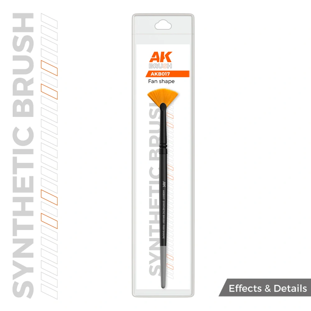 AK Synthetic Brush - Fan Shape