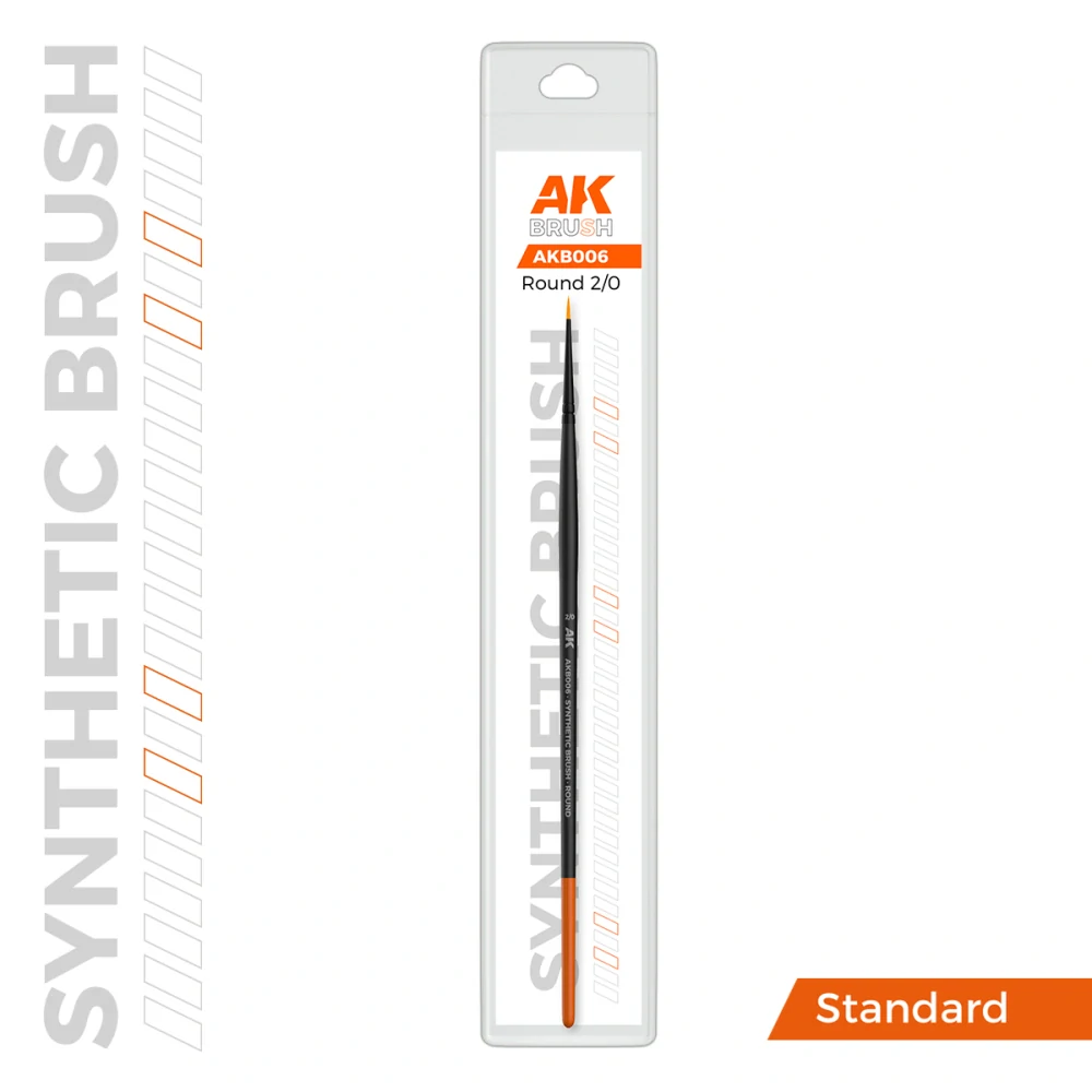 AK Synthetic brush - Round 2/0 / Štětec kulatý