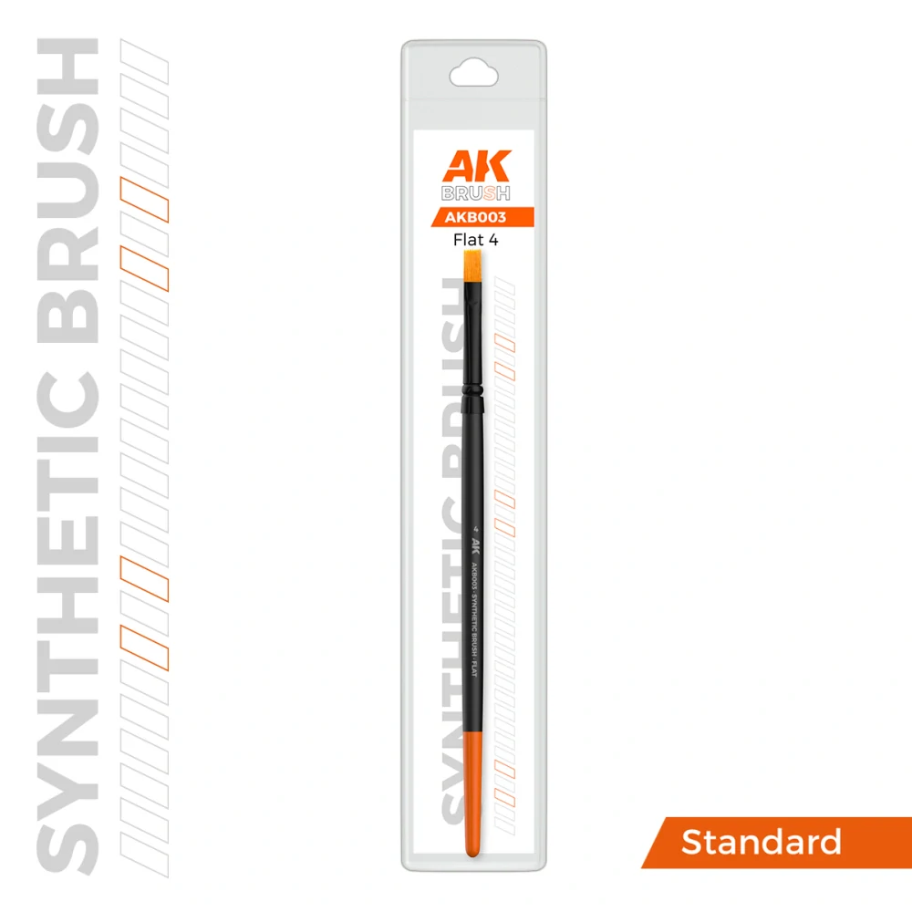 AK Synthetic brush - Flat 4 / Štětec plochý