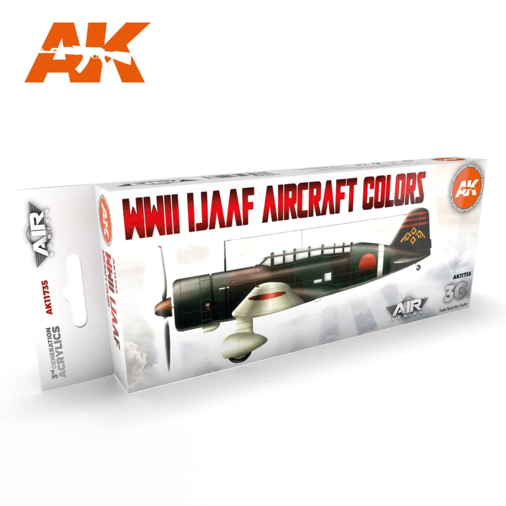 AK 3Gen WWII IJAAF Aircraft Colors Set (8x 17ml)