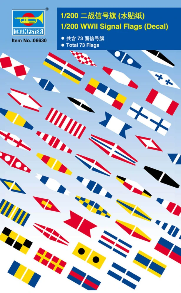 Trumpeter WWII Signal Flags 1/200