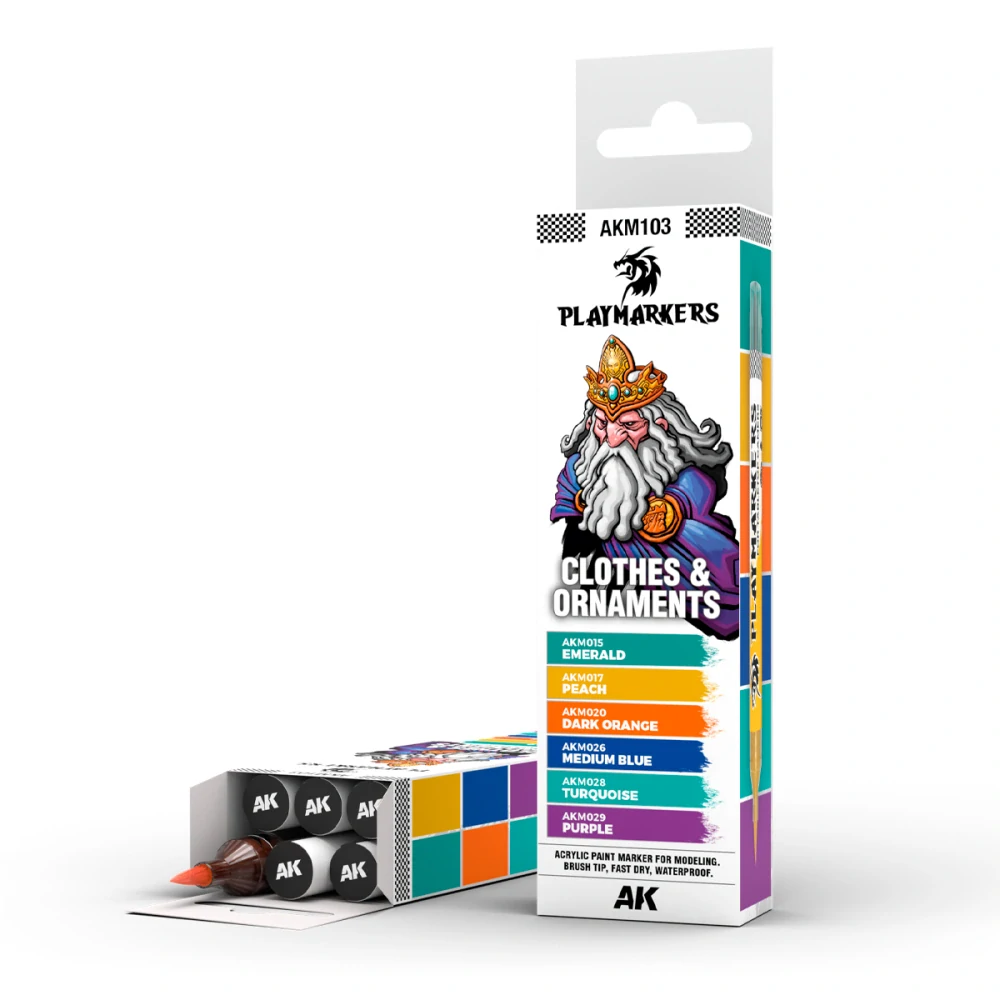 AK Clothes & Ornaments - Playmarker Set / Oblečení, pláště a dekorace