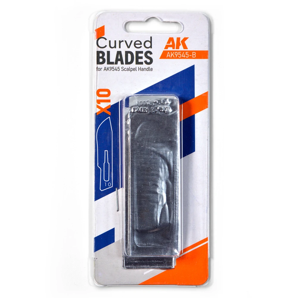 AK Curved Blades for AK-9545 (10 Units) / Sada 10ks náhradních čepelí - Oblé