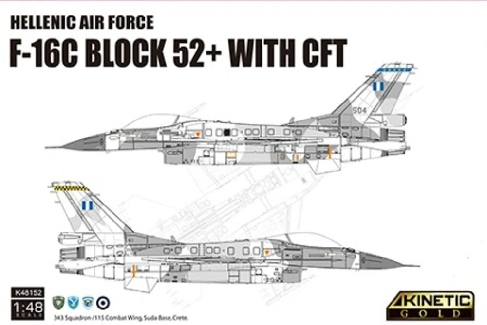 Kinetic Hellenic Air Force F-16C Block 52 + with CFT 1/48