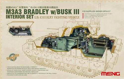 MENG U.S. Cavalry Fighting Vehicle M3A3 Bradley w/BUSK III 1/35